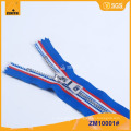 5 # Metall Zipper Messing Reißverschluss mit benutzerdefinierten modischen Tape ZM10001